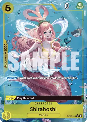 Carta Shirahoshi OP03-116, versión Arte alternativo