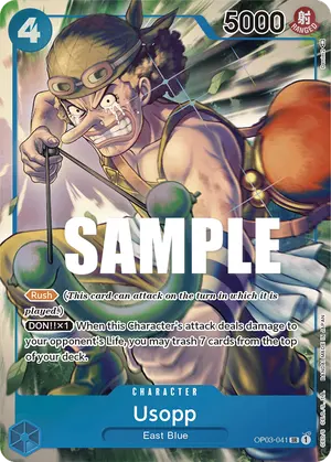 Carta Usopp OP03-041, versión Arte alternativo