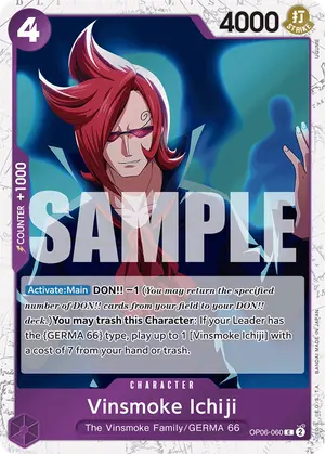 Carta Vinsmoke Ichiji OP06-060, versión Normal