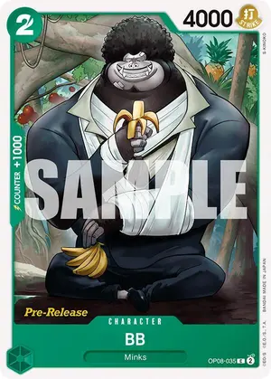 Carta BB OP08-035, versión Promo