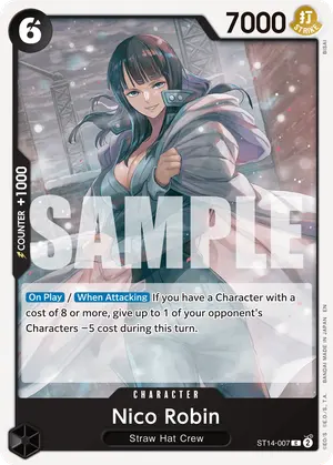 Carta Nico Robin ST14-007, versión Normal
