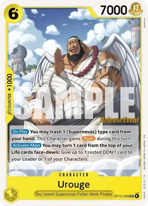 Carta Urouge OP15-099, versión Promo