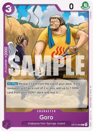 Carta Goro OP15-065, versión Promo
