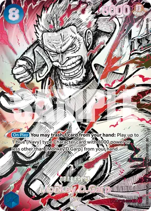Carta Monkey.D.Garp OP12-056, versión SP