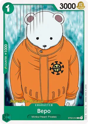 Carta Bepo ST02-012, versión Promo
