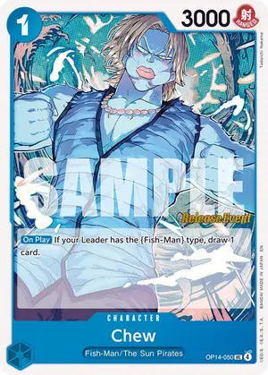 Carta Chew OP14-050, versión Promo