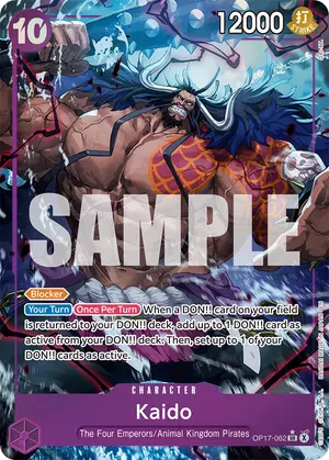 Carta Kaido OP17-062, versión Arte alternativo