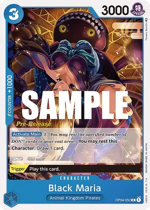 Carta Black Maria OP04-052, versión Promo
