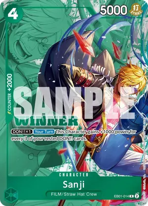 Carta Sanji EB01-014, versión Arte alternativo