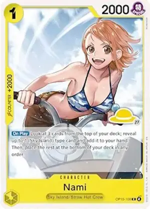 Carta Nami OP15-108, versión Normal