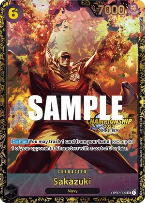 Carta Sakazuki OP02-099, versión Arte alternativo