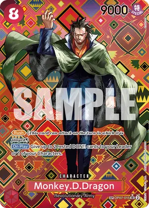 Carta Monkey.D.Dragon OP07-015, versión SP