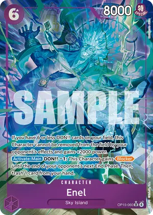 Carta Enel OP15-060, versión Arte alternativo