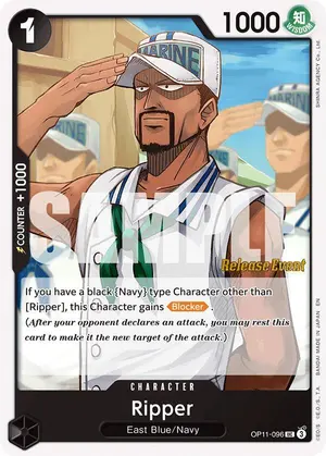 Carta Ripper OP11-096, versión Promo