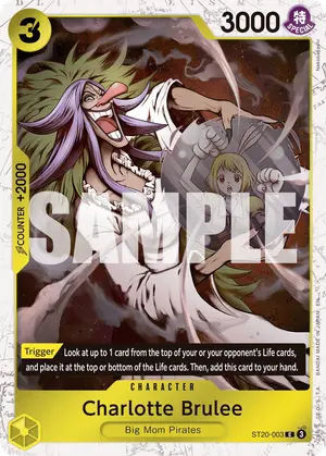 Carta Charlotte Brulee ST20-003, versión Normal