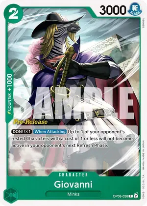 Carta Giovanni OP08-026, versión Promo