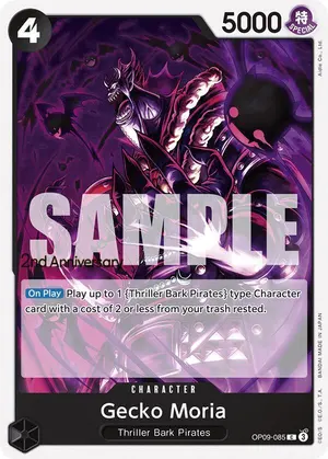 Carta Gecko Moria OP09-085, versión Promo