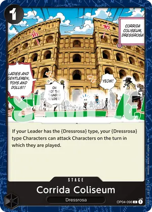 Carta Corrida Coliseum OP04-096, versión Normal