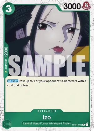 Carta Izo OP01-033, versión Normal