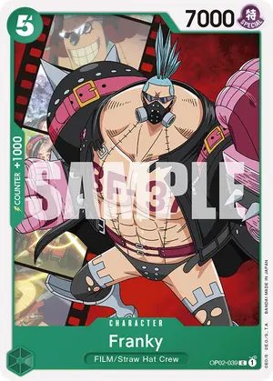 Carta Franky OP02-039, versión Normal