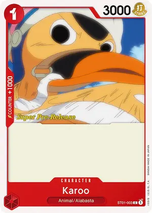 Carta Karoo ST01-003, versión Promo