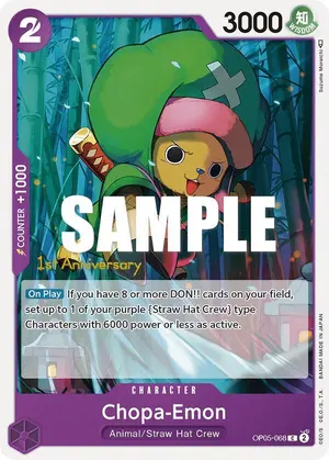 Carta Chopa-Emon OP05-068, versión Promo