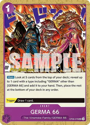 Carta GERMA 66 OP06-078, versión Promo
