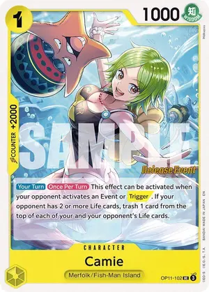 Carta Camie OP11-102, versión Promo