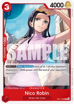 Carta Nico Robin OP11-009, versión Normal