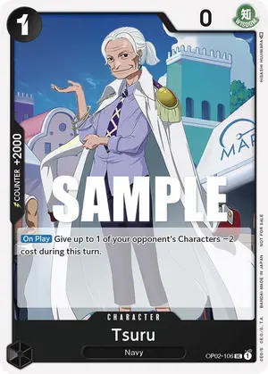 Carta Tsuru OP02-106, versión Arte alternativo
