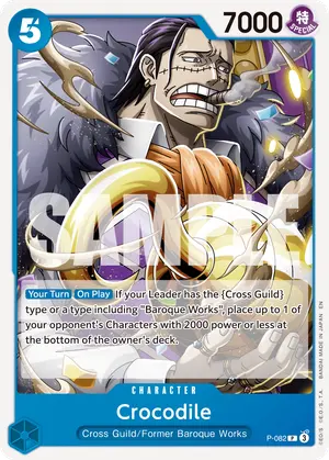 Carta Crocodile P-082, versión Normal