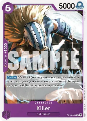 Carta Killer OP09-064, versión Promo
