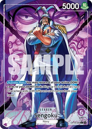 Carta Sengoku OP16-060, versión Arte alternativo
