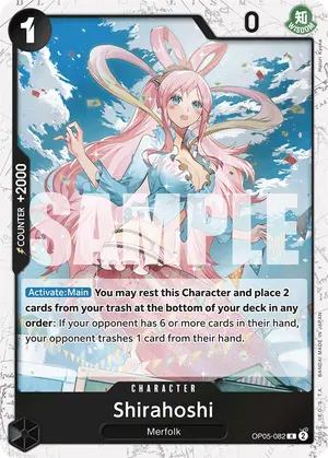 Carta Shirahoshi OP05-082, versión Normal
