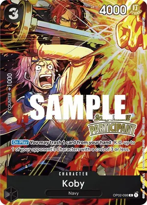 Carta Koby OP02-098, versión Arte alternativo