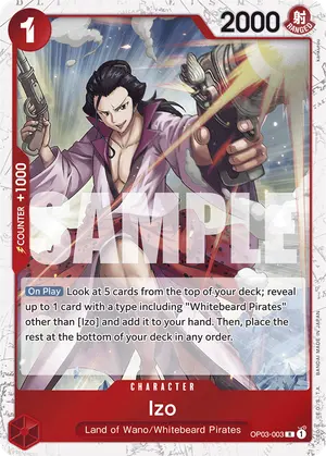 Carta Izo OP03-003, versión Normal