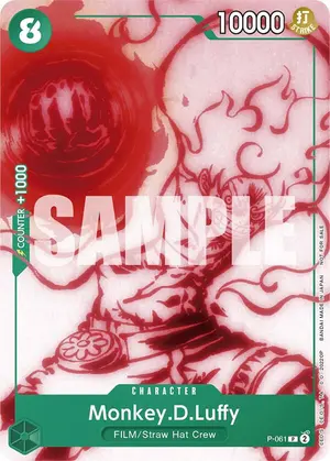 Carta Monkey.D.Luffy P-061, versión Promo