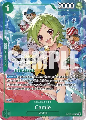 Carta Camie OP06-025, versión Arte alternativo