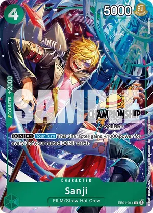 Carta Sanji EB01-014, versión Arte alternativo
