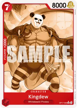 Carta Kingdew OP17-006, versión Pandaman Art
