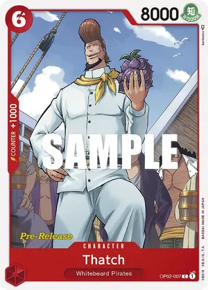 Carta Thatch OP02-007, versión Promo