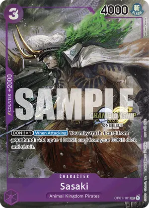 Carta Sasaki OP01-101, versión Arte alternativo