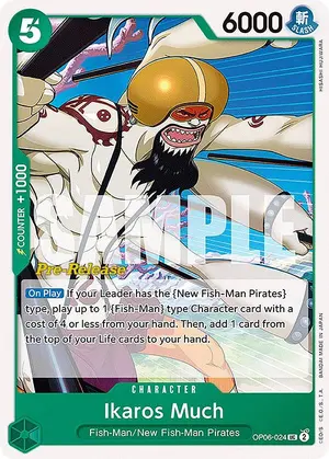 Carta Ikaros Much OP06-024, versión Promo