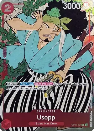 Carta Usopp OP01-004, versión Arte alternativo