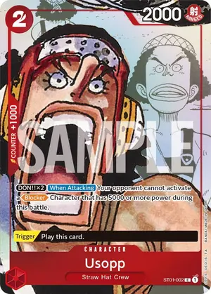 Carta Usopp ST01-002, versión Arte alternativo