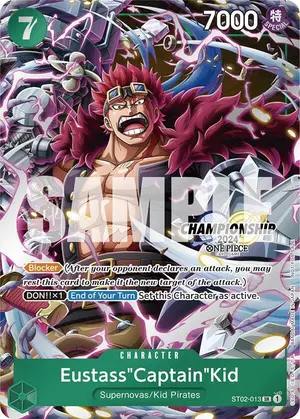 Carta Eustass"Captain"Kid ST02-013, versión Arte alternativo