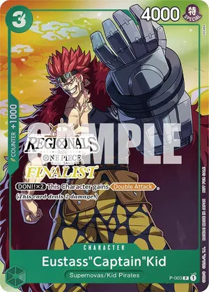 Carta Eustass"Captain"Kid P-003, versión Arte alternativo