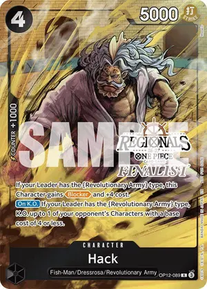Carta Hack OP12-089, versión Arte alternativo