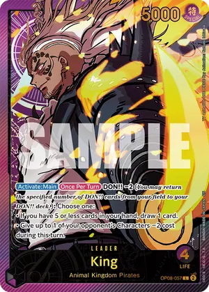 Carta King OP08-057, versión SP