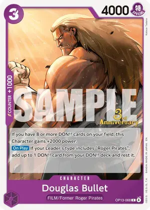 Carta Douglas Bullet OP13-068, versión Promo